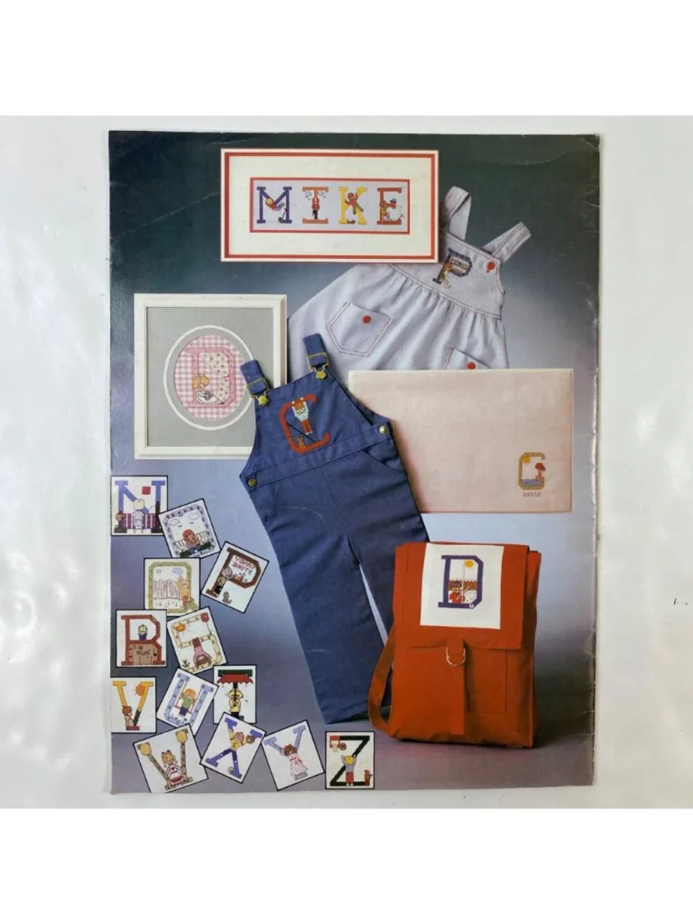 Leisure Arts Charted Alphabets For Boys & Girls Cross Stitch Pattern Book